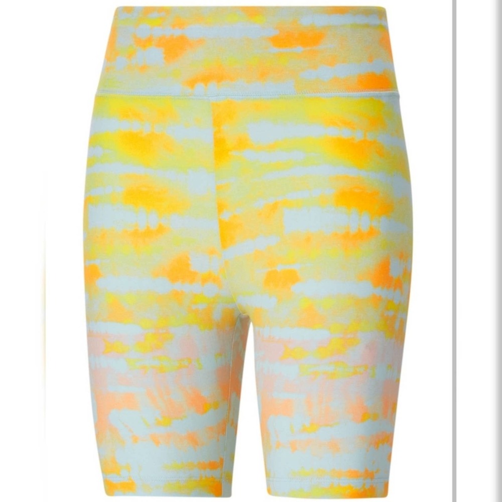 Puma Women's Tie-Dyed Bike Shorts Size Large